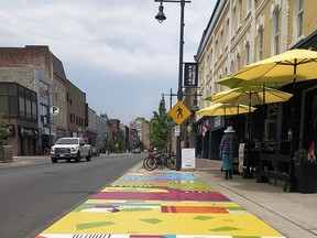 Last year's Al Fresco event in Belleville's Downtown District saw record pedestrian counts and revenue numbers in the downtown core, while providing enough space with the colourful parklets installed for everyone to feel safe. SUBMITTED PHOTO