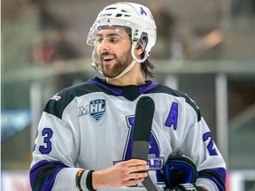 Brantford's Marko Jakovljevic, shown here with the Amherst Ramblers, will attend Ontario Tech University in September.