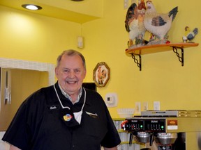 After 17 years the Roosteraunt is closing its doors for good at the end of the month. Proprietor Kieth Drummond, seen here, stands at the coffee counter in the restaurant he built into the family-friendly venue that has so many warm memories for so many.(HEDDY SOROUR/The Recorder and Times)