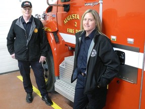 Maynard and Vicky Vandervelde continue family tradition at Augusta Fire. Wayne Lowrie/Recorder and Times