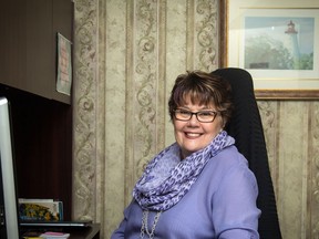 Wendy Onstein, shown at her desk at the Leeds and Grenville Small Business Enterprise Centre, is leaving her job at the end of the month. (SUBMITTED PHOTO)