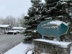Leeds and Grenville Interval House is shown on Wednesday, April 21, 2021. Clients have been moved from the location after staff went on strike Tuesday night. (RONALD ZAJAC/The Recorder and Times)