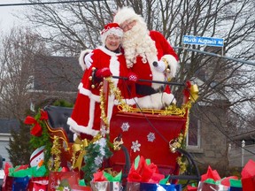 Doris Hallett and Don Bain are Santa and Mrs. Claus in the 2016 Santa Claus Parade, one of the Rotary Club of Brockville's many local activities.(SUBMITTED PHOTO)