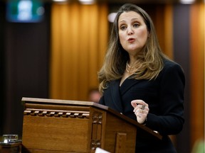 Finance Minister Chrystia Freeland unveiled the federal budget on Monday.