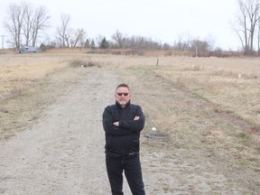 Realtor Peter Allaer, owner of Riversite Realty, says the Bruinsma subdivision in Wallaceburg, which hasn't seen any home construction in several years, could have construction begin on new homes as soon as the summer if owner Marion Bruinsma would take action. Wallaceburg is missing out on the residential building boom in Chatham-Kent as well as across the province, because there is no land currently available to construct new subdivisions. (Ellwood Shreve/Chatham Daily News)