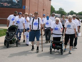 While the pandemic negatively impacted so many services across the country in the last year, support for the Alzheimer Society raised crucial funds to shift services online. This year's walk aims to raise $70,000 and 1,385 donations, representing one donation for each person living with dementia in Huron County. Shown is the walk in 2018. File photo/Postmedia Network