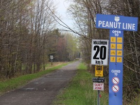 Peanut Line trail in South Glengarry