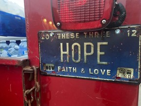 The Hope sign is very symbolic for those who volunteer with Hope's Heroes. Twice a week volunteers gather to provide outreach services for those living on the street.