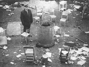 The central dome, where "undesirables" were beaten by fellow inmates during the Kingston Penitentiary riot of April 14-18, 1971, is shown during a media tour of the penitentiary led by prison officials on April 23, 1971.