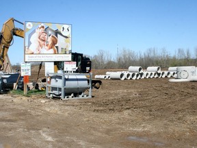 Preparatory work has started on the Buckhingham Estates subdivision west of Elliott Park in Exeter. The land, formerly owned by Hensall District Co-op and CVD, now has a new owner. Scott Nixon