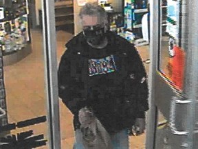Police are looking to identfiy this man in connection with a theft at a business on Sask. Ave. Photo supplied.