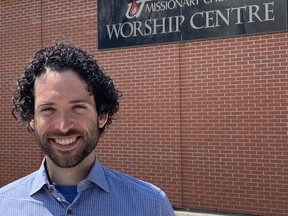Nathan Schultz is the lead pastor of Upper Thames Missionary Church in Mitchell, replacing Ralph Van Oostveen as of last year. ANDY BADER/MITCHELL ADVOCATE