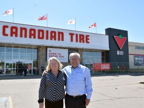 Pembroke Canadian Tire franchise owners Ray and Barb Pilon have teamed up with Renfrew Canadian Tire franchise owners Bill and Bobbie Sears as the main sponsors for the 2021 Hike for Hospice, the primary annual fundraiser for Hospice Renfrew.