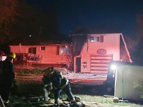 The Pembroke Fire Department responded to a call for a house fire on Julien Street early Monday morning (April 26). The four occupants got out safely but the house received extensive damage.