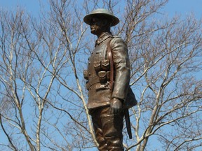 The cenotaph in Sarnia's Veterans Park.