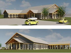 Drawings for a proposed new shelter building for the Sarnia and District Humane Society proponents are seeking land in Centennial Park to build. Official plan and zoning bylaw amendments are needed to proceed with the estimated $2-$2.5-million project.