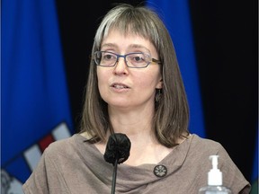 Alberta's chief medical officer of health, Dr. Deena Hinshaw. 
CHRIS SCHWARZ/Government of Alberta