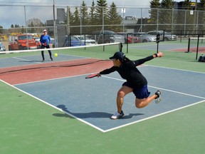 The Parkland Pickleheads Pickleball Club is optimistic that it will be able to move forward with its plans for a semi-regular season in June. Photo by Kristine Jean/Postmedia.