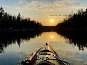 Saturday was a cold, windy day, but by evening the winds had calmed and the clouds had cleared, revealing a lovely sunset over the Wanapitei River. It is early to begin paddling, so if you venture out, please remain mindful of water temperatures and don't tempt nature. Nervousness can lead to dangerous situations, so if you are uncertain, stay off the waterbodies until it warms up. Mary Katherine Keown/The Sudbury Star