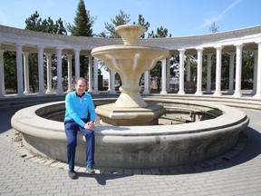 Lucio Fabris, of the Grotto Maintenance Fundraising Committee, visited the Grotto of Our Lady of Lourdes in Sudbury, Ont. on Wednesday April 7, 2021. John Lappa/Sudbury Star/Postmedia Network