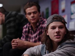 Colton Gobbo, foreground, portrays Jordan in the Netflix series Ginny and Georgia.