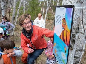 In this file photo, Melissa's Magnificent Message is read on the Hillfield Trail at Fielding Park in Lively. Supplied