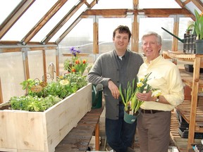 Ben (left) and Mark Cullen offer ways to stretch a buck in the garden. Supplied