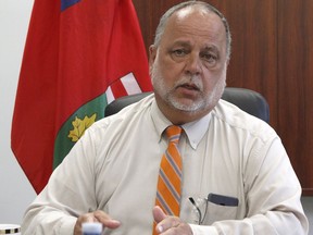 Timmins MPP Gilles Bisson is seen here in this Daily Press file photo, taken during a press conference held at his constituency office in Timmins in October 2019.

The Daily Press file photo