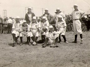 After much anxiety, the 1912 South Porcupine Baseball Club was re-organized and a team was put together featuring locals Leo Brown, Joe Jackson, Homer L. Gibson, Bill Hatch, George Lake, Joe Clemens, Tidball, Burnell, Atkinson and Blosser. 

Supplied/Timmins Museum