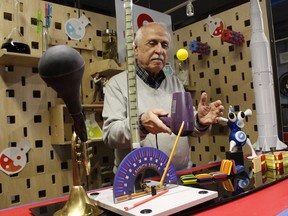 Antoine Garwah, president of Science Timmins, is seen here experimenting with a hair dryer and a ball, explaining about principles of flying. He will be explaining more in detail about such activities in the upcoming virtual event Fun with Science.

RICHA BHOSALE/The Daily Press