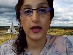Zeinab Azadbakht, regional resident geologist with the Ontario Geological Survey, was the keynote speaker for the latest in a series of Timmins Chamber-hosted presentations entitled The State of Mining. Screenshot