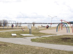 Premier Doug Ford initially announced closures of all public recreational facilities would include municipal playgrounds. However, the Ontario government subsequently reversed its decision, allowing playgrounds to remain open. This photo at White Water Park in South Porcupine was taken on Monday.

RICHA BHOSALE/The Daily Press