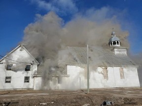 Fire destroyed the historic St. Francis Xavier Church in Attawapiskat on Wednesday.

Supplied