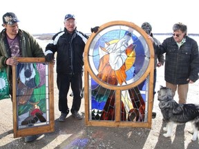Six stained glass windows for the Attawapiskat Catholic church destroyed by fire last week had been created with the help of the community.

Supplied