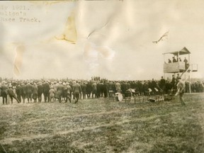 Sulky racing was another popular sport in the Porcupine as the crowds at Dalton's Race Track in 1921 prove.

Supplied/Timmins Museum