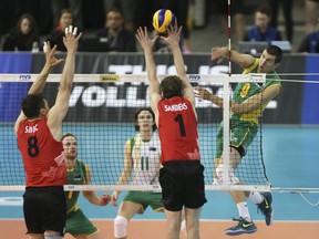 TJ Sanders of London said if the Toyko Olympics are a go this summer, he and seven other returning players on the Canadian men's volleyball team will know what to expect. "We’ll be able to communicate what we learned to the new guys," he said. (File photo)