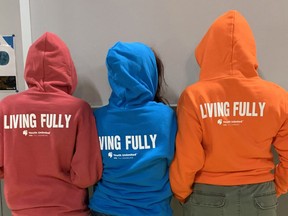 If you bowl a perfect score, donating $450 in the Bowling for Perfection online fundraiser, you will receive a colourful 'Living Fully' Youth Unlimited YFC hoodie. (Submitted)
