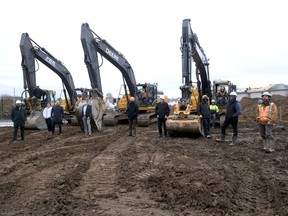 A ground-breaking ceremony was held last week at Simply 360 West, a new Simply 360 housing development at 361 Quarter Town Line, Tillsonburg. (Chris Abbott/Norfolk and Tillsonburg News)