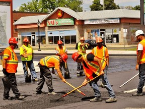 The King Street reconstruction project in downtown Delhi entered the home stretch last summer with the placement of new asphalt. On April 13, Norfolk County council heard that the total repair project was well over $700,000 over budget. File photo