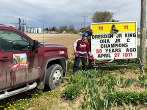 Ex-Dresden Jr. Kings forward Joe Park celebrates the 50th anniversary of the team's first Ontario Hockey Association junior C championship. Contributed Photo