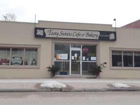 Tasty Sweets Cafe and Bakery in West Lorne, shown in January, has been sold and will close April 30. Victoria Acres photo