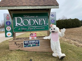 The Easter Bunny didn’t waste any time in visiting Rodney over the recent holiday weekend. Handout