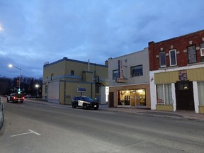 Kenora OPP cruisers parked outside Yummy Yummy following a suspected robbery on Monday, April 19.