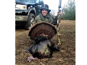 Brian Houle of Sttitsville with a nice gobbler he took during Ontario's spring turkey season.