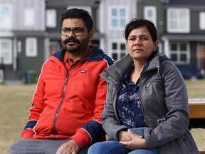 Gurbhajan, left,  and Rajvir Dhillon pose for a photo on Sunday, May 2, 2021. Gurbhajan’s parents Harbans and Sukhdev Dhillon are unable to fly back to Canada from India because of the travel ban resulted from the COVID-19 crisis in India.