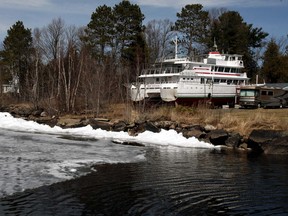 The Chief Commanda II sits in drydock in Callander. Nugget File Photo