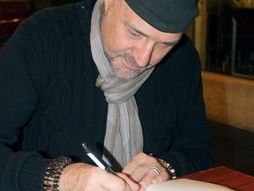 Rod Carley autographs a copy of his second novel, Kinmount. The book made the long list for the Stephen Leacock Medal for Humour, although it did not make the cut for the short list.
Nugget File Photo