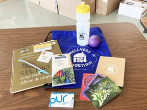 As part of the Near North District School Board's Wellness Together Pledge, students will be offered a wellness kit as a way to increase mental health awareness and promote ways of coping with stress. Supplied Photo