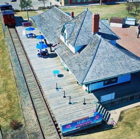 Millers Ice Cream has a new home at the CN station in downtown Fort Saskatchewan. Photo Supplied.