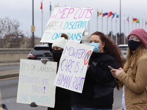 Protesters take part in a rally to fight Laurentian University program closures on Friday. John Lappa/Sudbury Star
